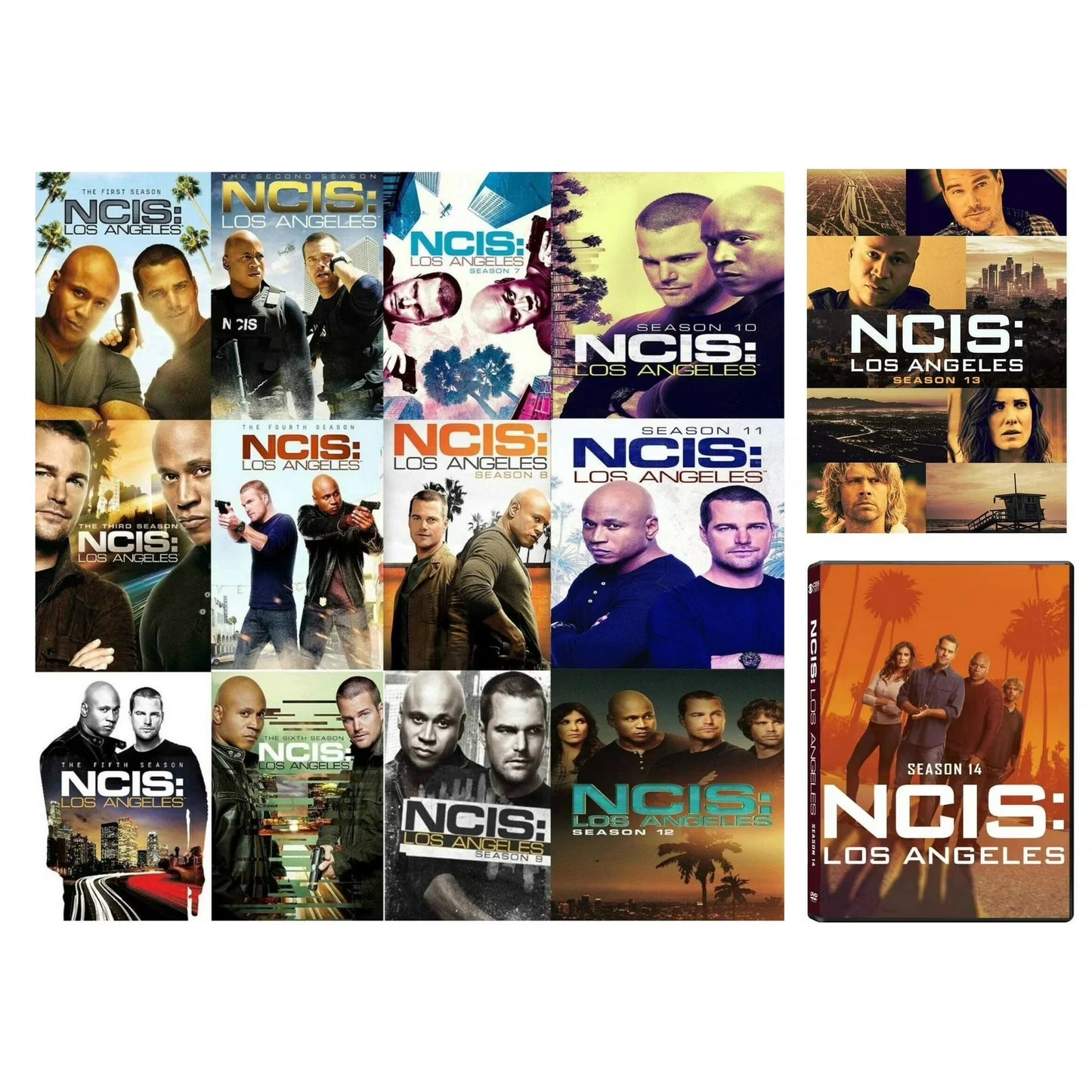 NCIS Los Angeles Complete Series seasons 1-14 DVD Family bucket