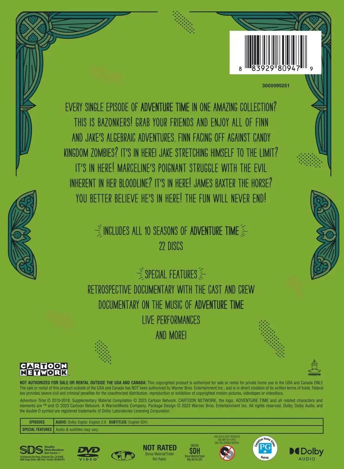 Adventure Time: The Complete Series Standard Edition (DVD) DVD Family bucket