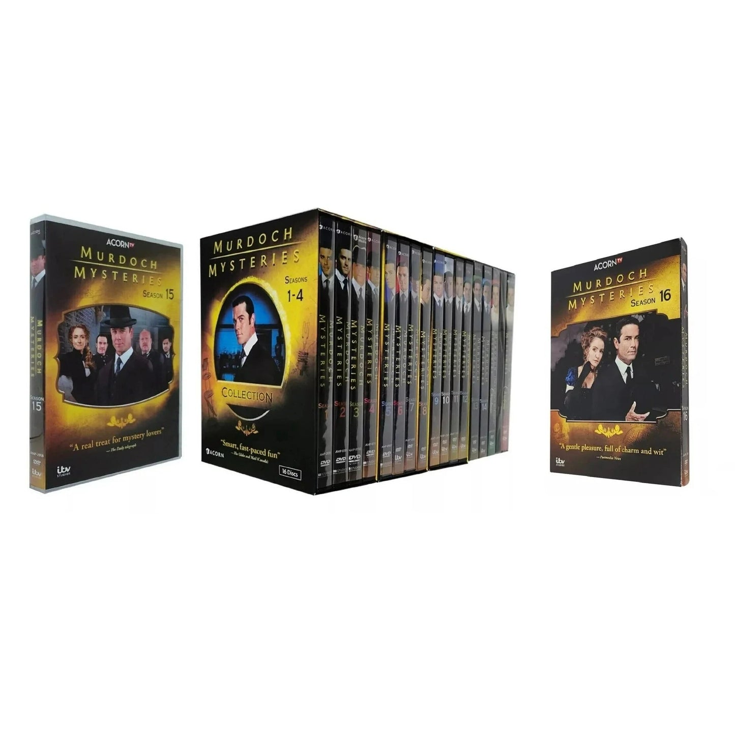 MURDOCH MYSTERIES Complete Series Seasons 1-16+3 MOVIES DVD Set DVD Family bucket