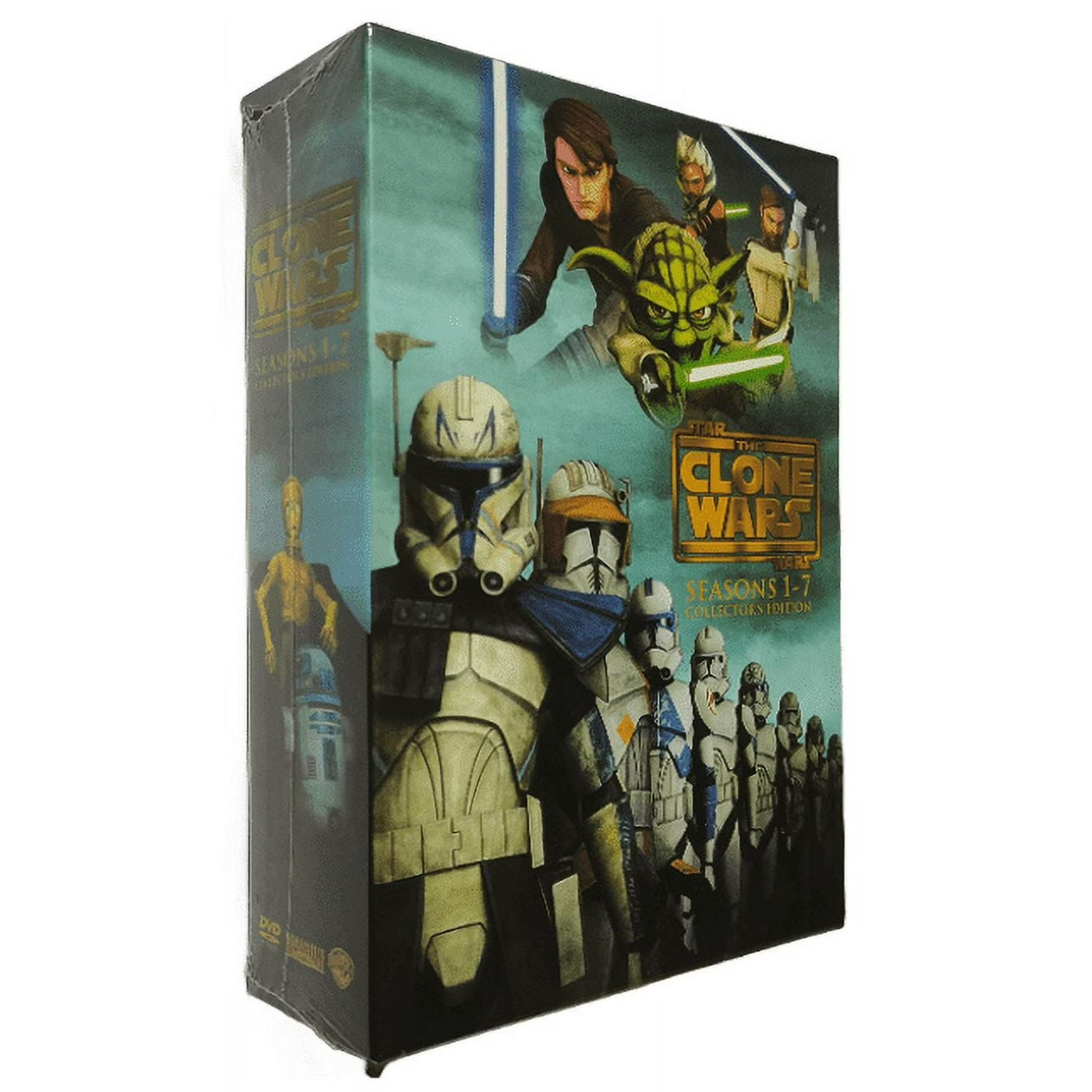 Star Wars The Clone Wars Complete Series Seasons 1-7 (DVD) - DVD Family bucket