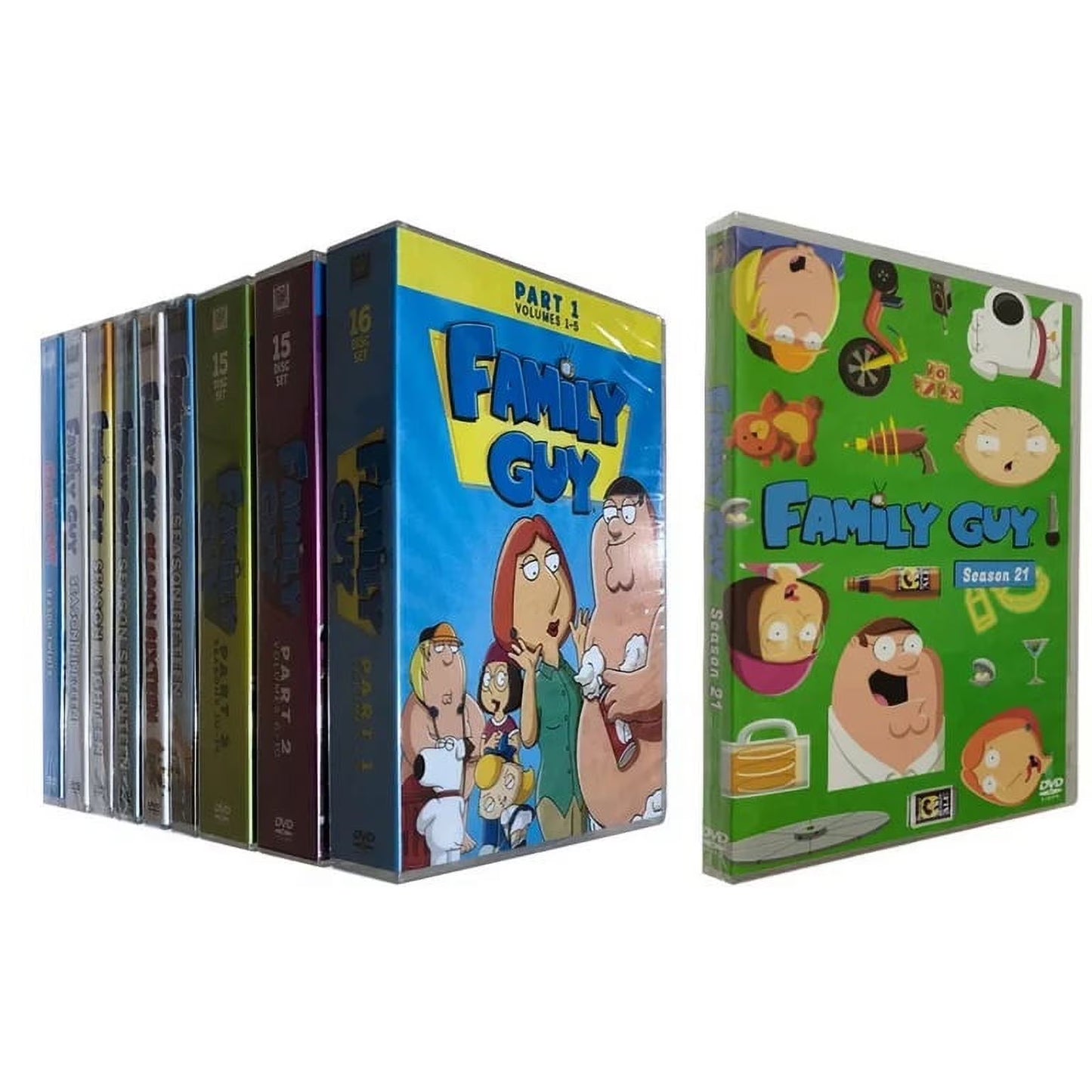 Family Guy: The Complete Seasons 1-21 [DVD][67 Discs] (Comedy,Compatible with all-region DVD players) DVD Family bucket