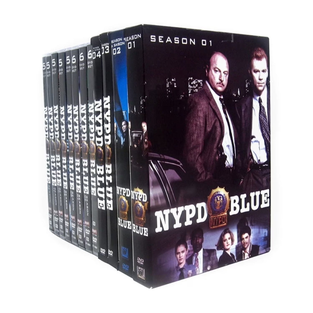 NYPD Blue Season 1-12 The Complete Series [DVD][63-Discs] (Drama/Crime, Compatible with all DVD players) DVD Family bucket