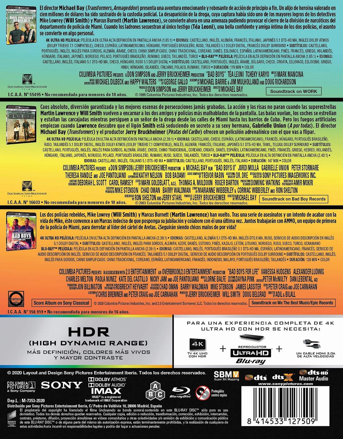 Bad Boys Pack 1-3 UHD - BD