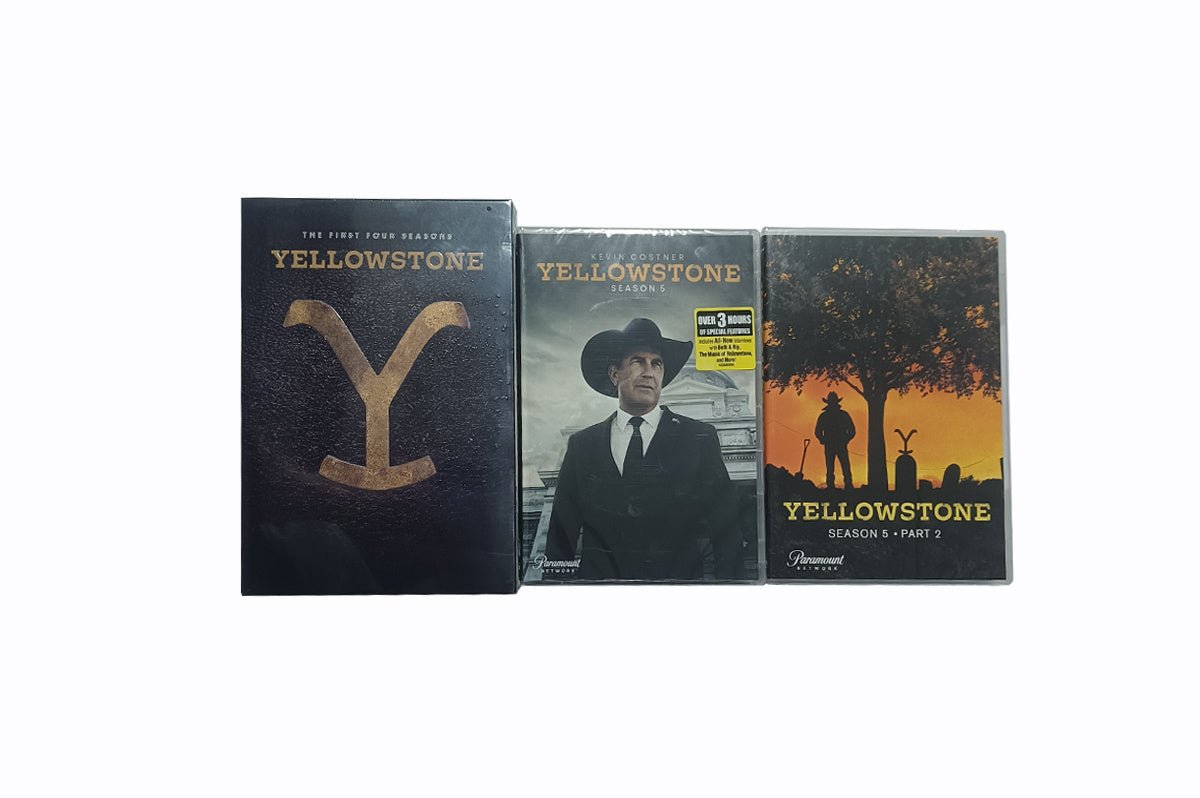 Best Seller | Yellowstone Complete Series Seasons 1-5 (With Part 2) DVD Collection, 21 Discs, 54 Episodes, Brand New Factory Sealed, Official Paramount Home Entertainment Release
