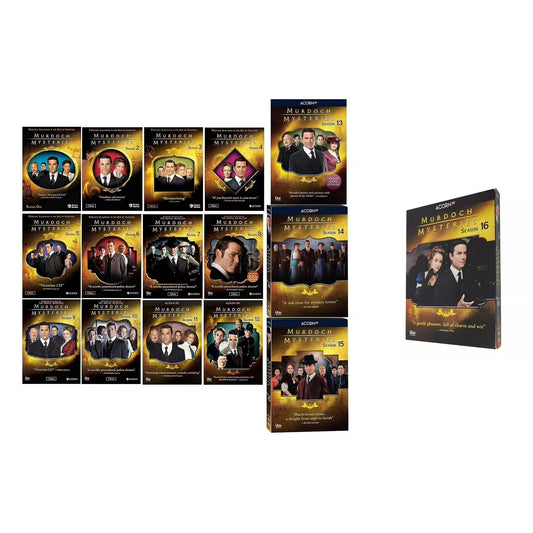 MURDOCH MYSTERIES Complete Series Seasons 1-16+3 MOVIES DVD Set DVD Family bucket