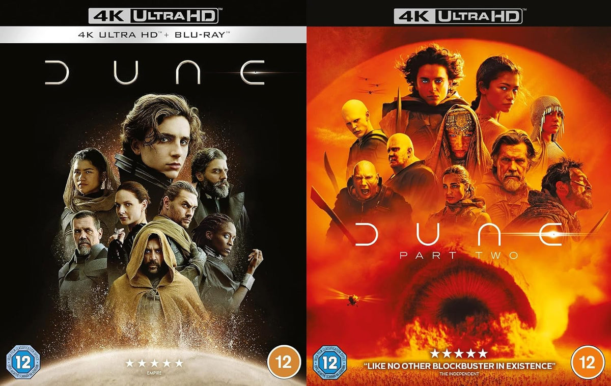 Dune: Part One & Part Two (Dune 2-Movie Collection, 3-Disc Set) [4K UHD + Blu-ray] [Region Free]