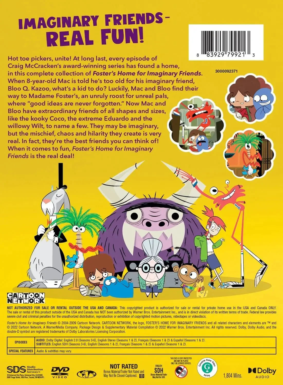 Foster’s Home for Imaginary Friends: The Complete Series (DVD) DVD Family bucket