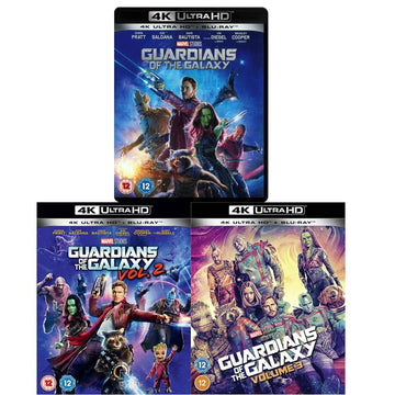 Guardians Of The Galaxy Ultimate 3 Movie Collection Vol. 1-3 - Bundle Set [4K UHD + Blu-Ray]
