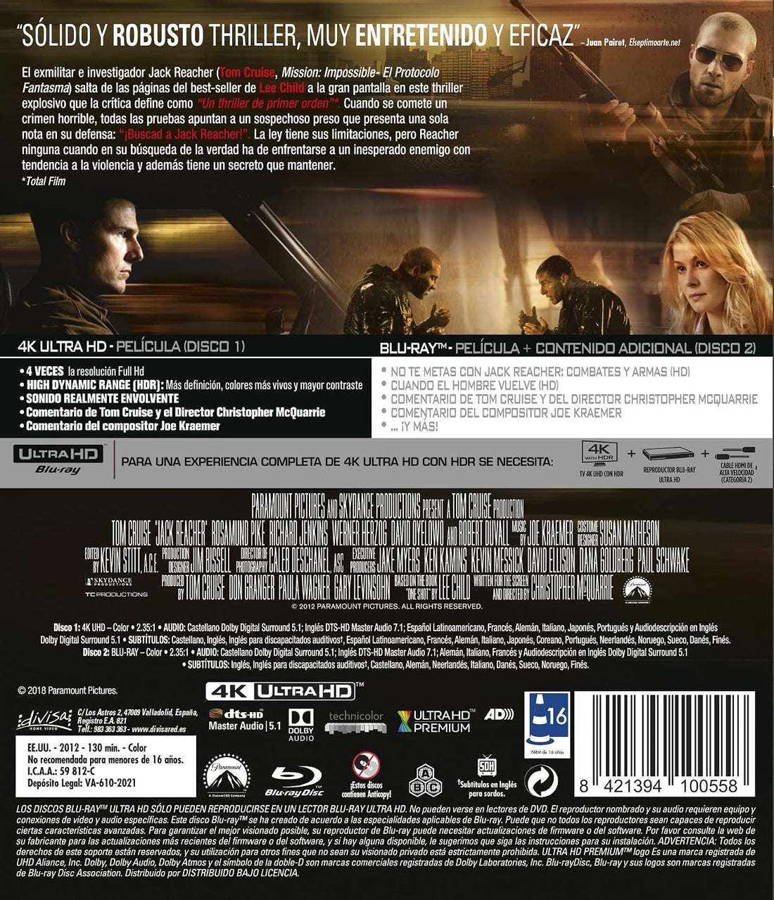 Jack Reacher (UHD) - BD