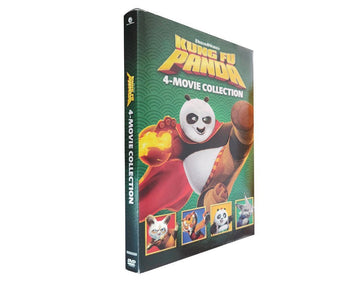Kung Fu Panda: Complete 4-Movie Collection (Films 1–4) DVD | Family Animated Martial Arts Comedy Region Free
