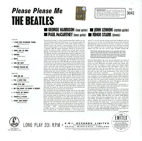 Please Please Me The Beatles Vinyl LP Debut Album Classic Hits Original Pressing Collectible Record