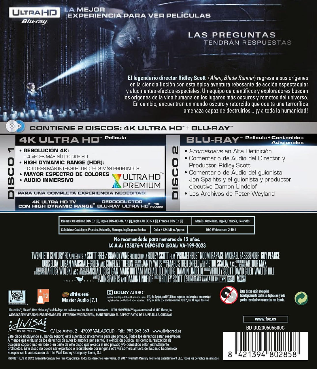 Prometheus (4K UHD) - BD