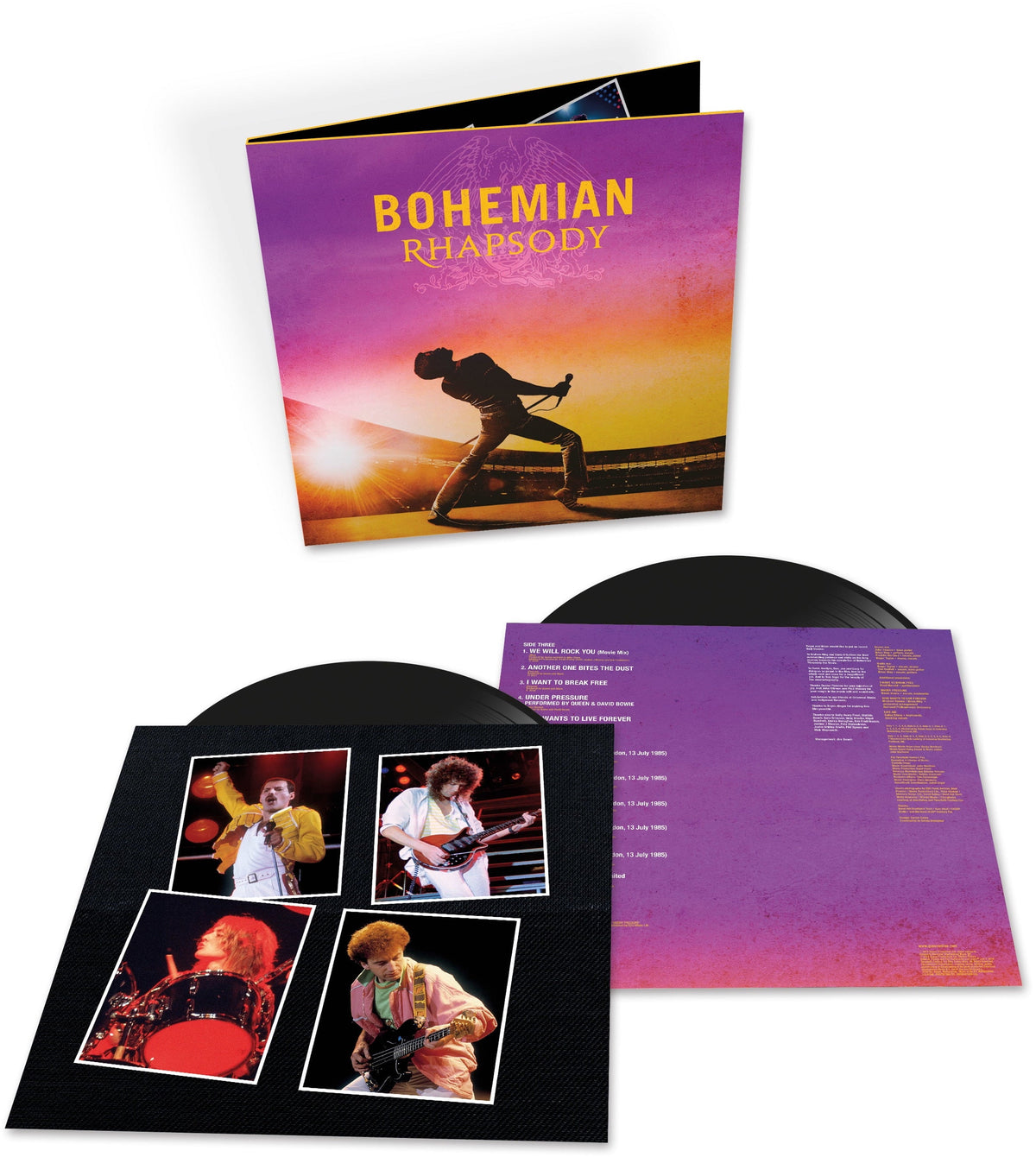 Queen Bohemian Rhapsody Music Performance Vinyl LP 180g Remastered Audiophile Rock Opera Soundtrack - Apex DVD