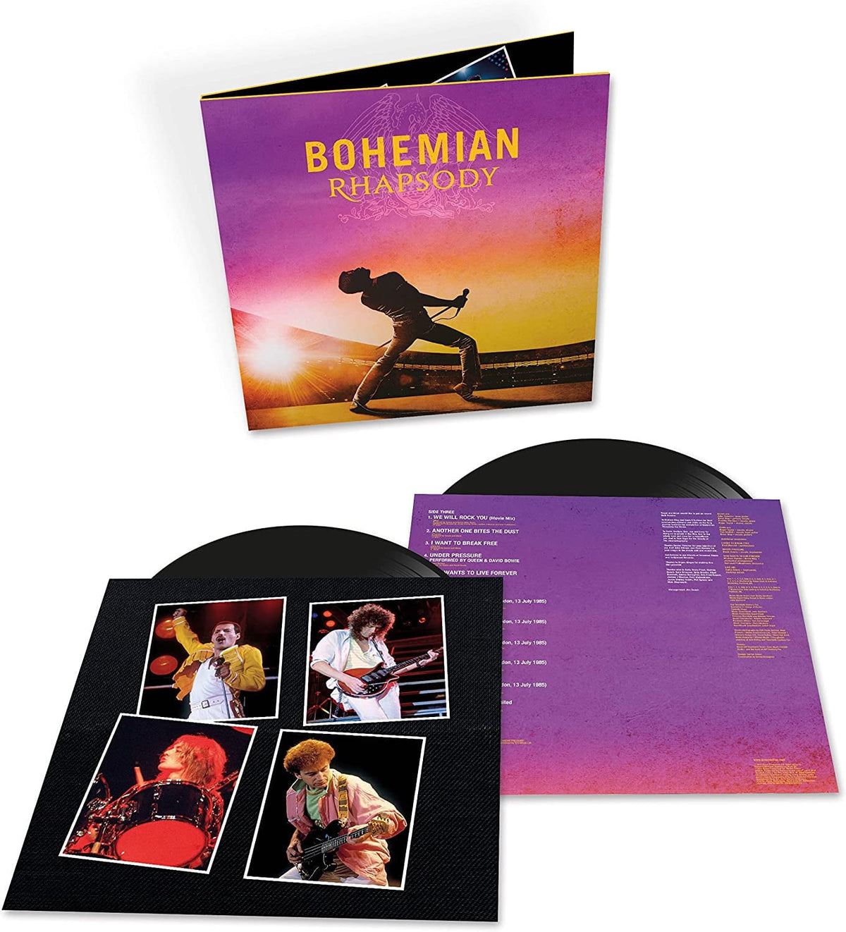 Queen Bohemian Rhapsody Music Performance Vinyl LP 180g Remastered Audiophile Rock Opera Soundtrack - Apex DVD