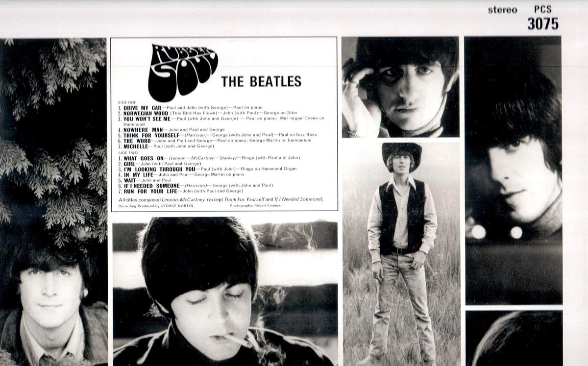 Rubber Soul The Beatles Vinyl Record LP Classic Rock Album 1965 Original Master Recording