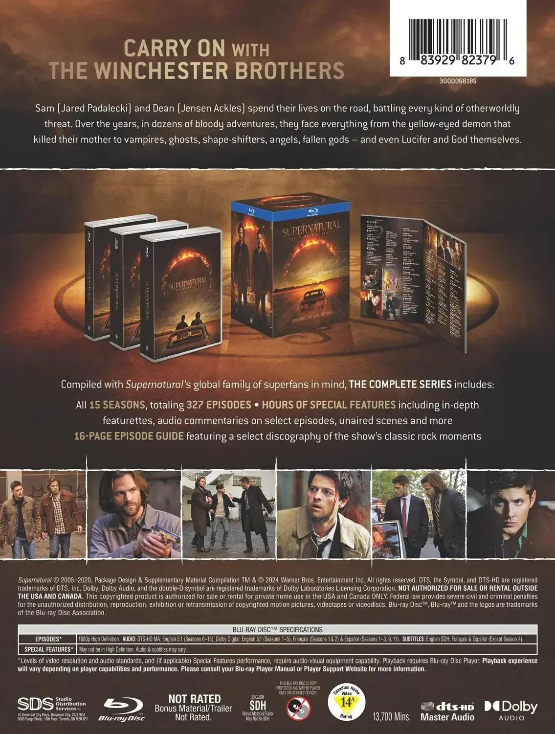 Supernatural: The Complete Series (Blu-ray) - DVD Family bucket