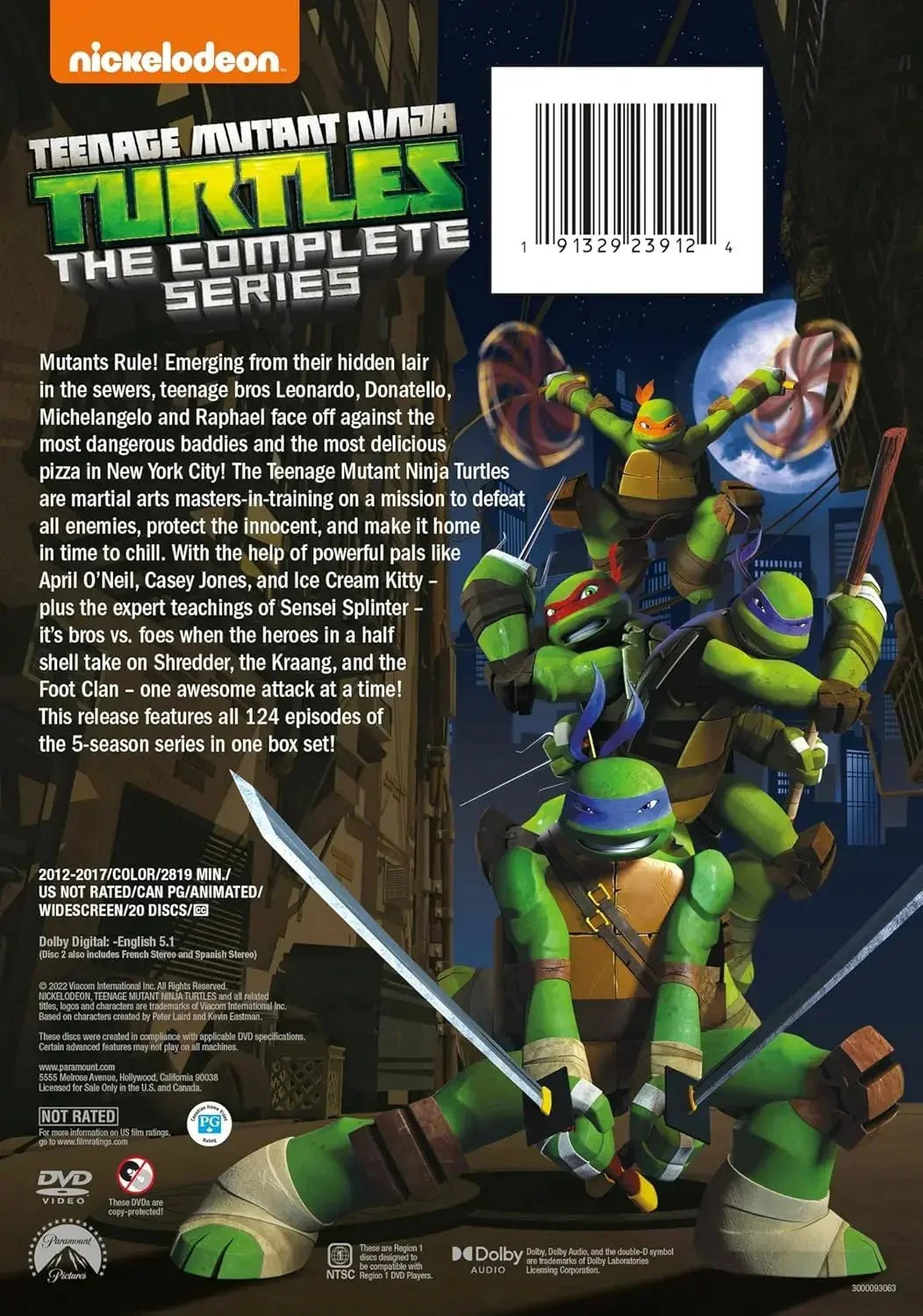 Teenage Mutant Ninja Turtles: The Complete Series DVD Family bucket