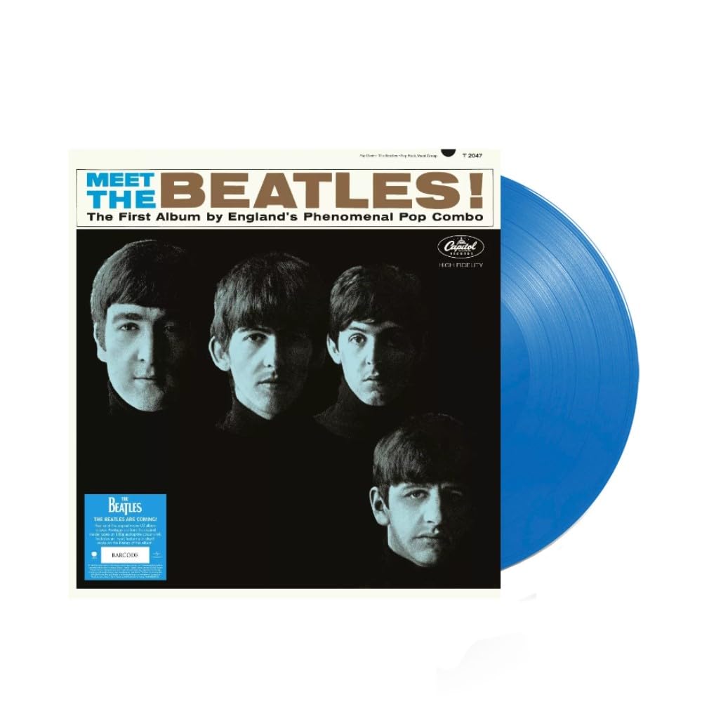 The Beatles Meet the Beatles 60th Anniversary Exclusive Limited Opaque Blue Vinyl Record LP
