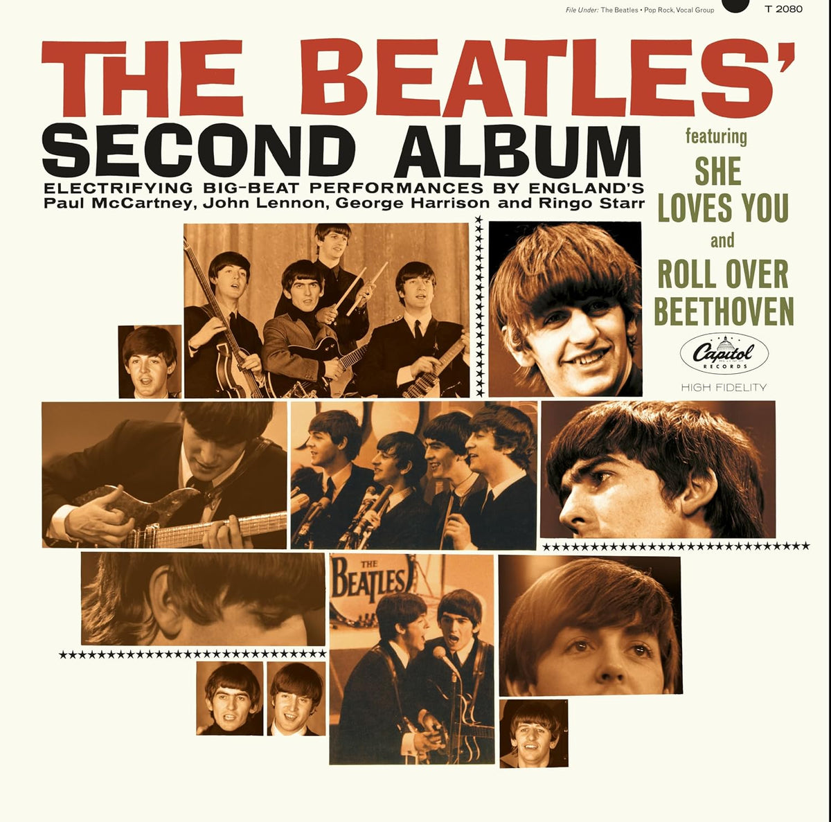 The Beatles Second Album LP Vinyl Record Classic Rock and Roll Original Pressing Collectible Music