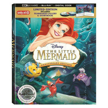 The Little Mermaid 4K 30th Anniversary Signature Collection Limited Edtion (4K Ultra+Blu-Ray+Digital) with Filmmake Gallery & Storybook