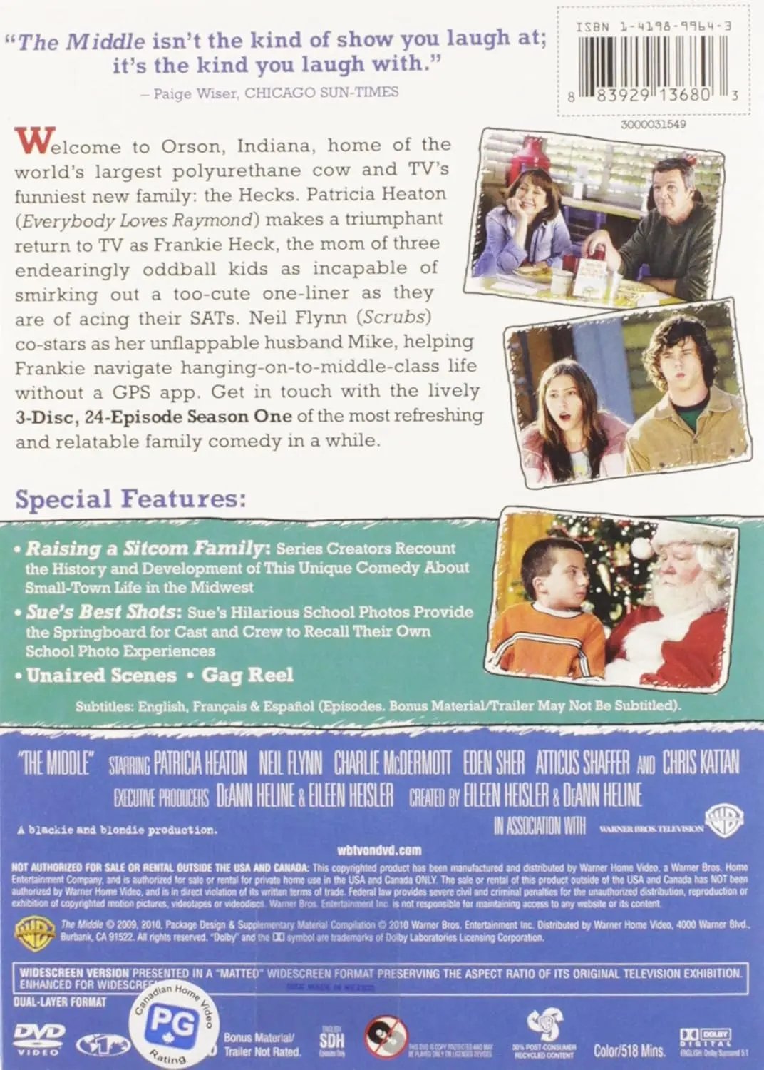 The Middle Complete Series Seasons 1-9 DVD Family bucket