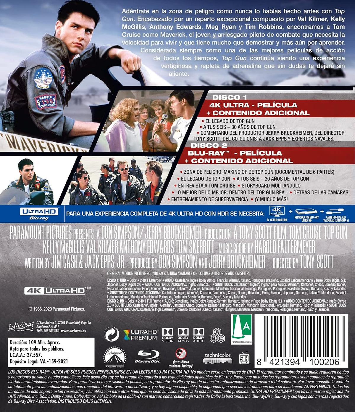 Top Gun (4K Ultra-HD + BD) [Blu-ray]