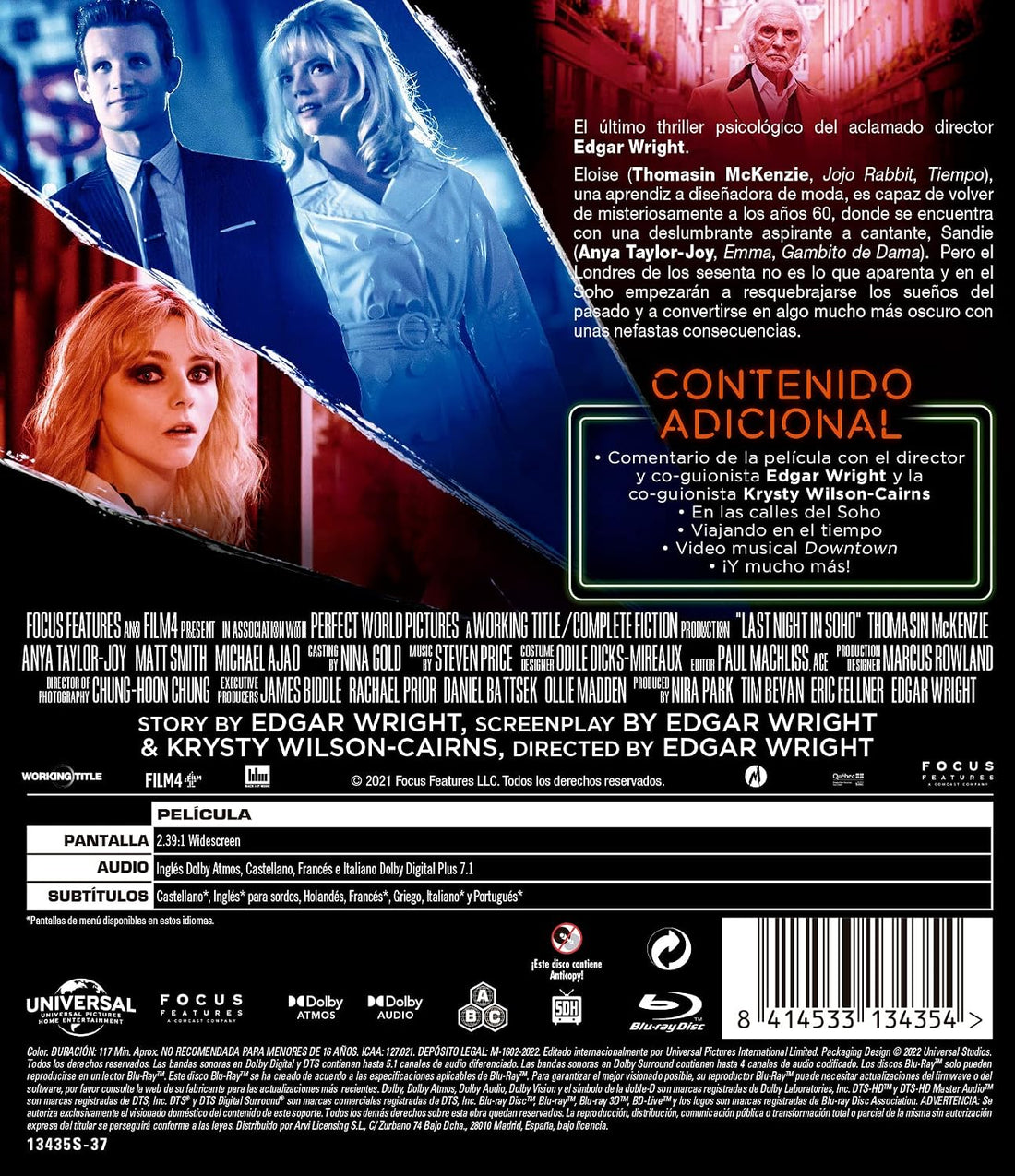 Ultima noche en el Soho (UHD 4K) - BD